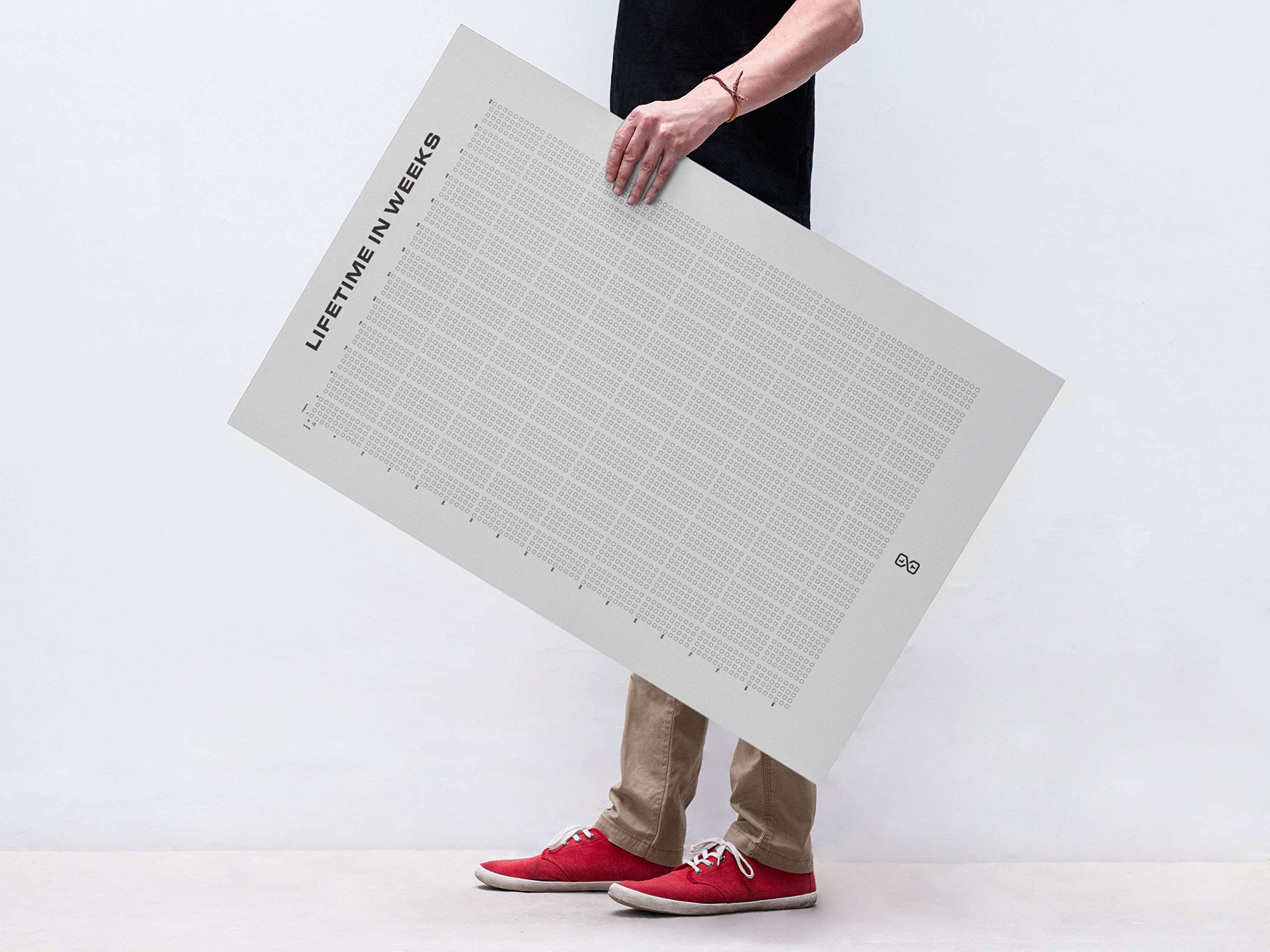 LifeTime 4000 Weeks Poster Memento Mori Your Life in Weeks Wall